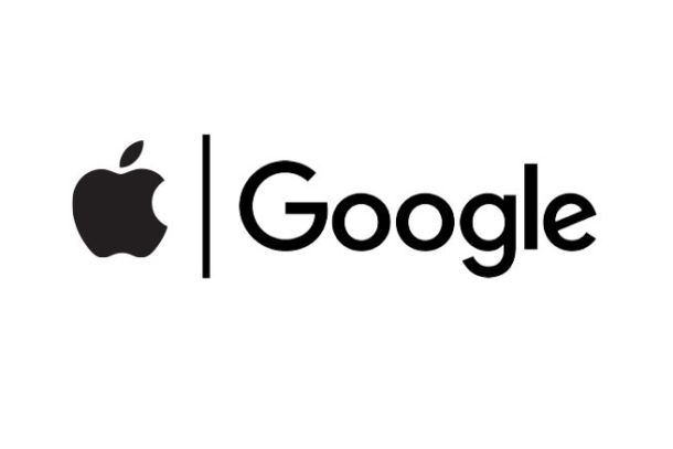 Apple+Google team up logo