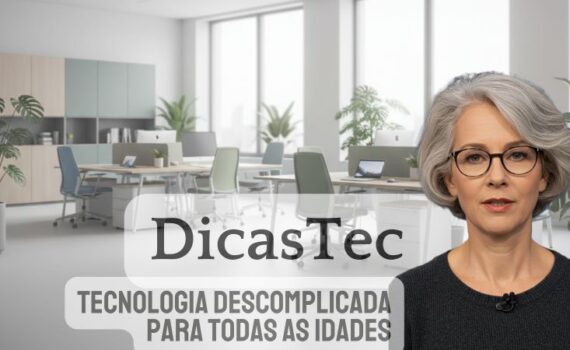 Drika apresentando o DicasTec
