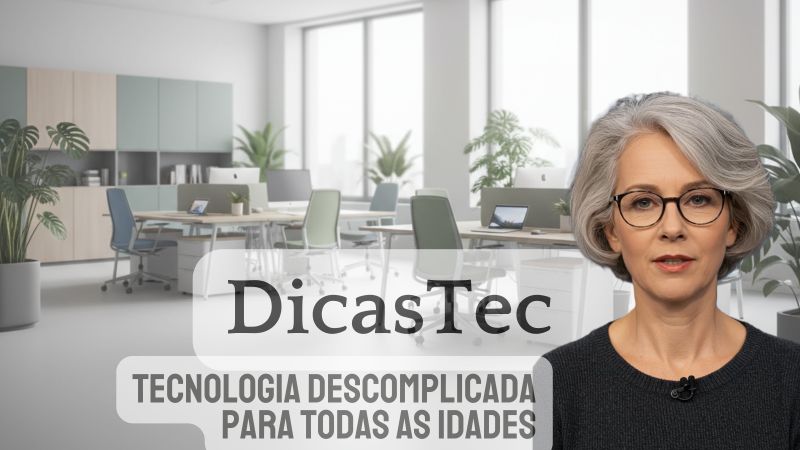 Drika apresentando o DicasTec